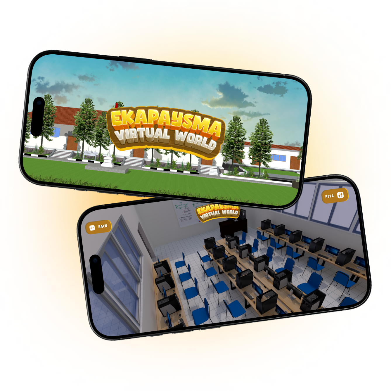 Mockup aplikasi Ekapaysma Virtual World